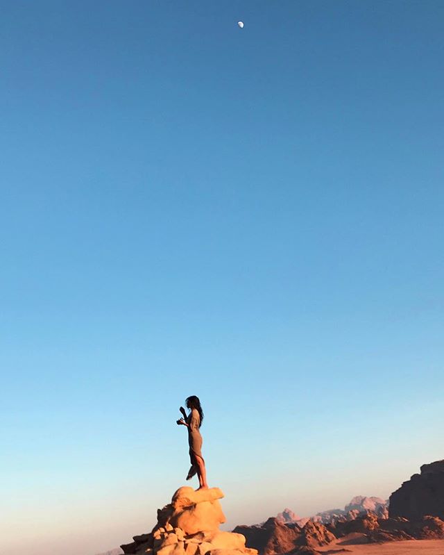 Hi!! I AM BACK. I shot a video and album art in Jordan, got arrested for witchcraft and devil worshipping there, wrote a bunch of new music for my upcoming album in London, my sister got happily married, and I enjoyed being a beach bum for 10 days in Sicily. Those were the good bits and this is a confession. This is my first post in almost a month and the anxiety and duress I have been feeling over my is a bit hilarious but equally dumbing and horrifying. Working on a single post sometimes takes 2-3 hours out of my day, from choosing which photo to post to coming up with a good caption, to making sure it stays true to my mood and story, to adding all the relevant tags and timing it perfectly. ALL of this drains me, especially when I am 'away'. I absolutely fucking love sharing my work but the pressure and fear of not doing so feels very real, of course it largely comes from within me, my own bulldozer brain telling me to make contact for fear of ghosting my followers, very much feels like I'm losing my grip over reality, my grip on priorities. And yet, I just can't stay away. What matters most to me is being creative, with my music and my art, and Instagram has certainly allowed me to hone my skills, and even further, be vulnerable and expressive with my voice, even shameless and care-free, but spending so much time obsessing over a photo or caption or just the fear of not even having one trashes my priorities a bit. The pure thrill which comes with staring at beauty without taking a photo of it is riveting and one which social media cannot compete with. Well, I don't have much more or anything moving to say right now, I will be mulling this over and would love to hear if you fancy a similar suspicion.
p.s. I spent 2 hours on this post but it totally feels worth it.